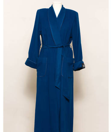 Kaye Jones Wool Cashmere Full Length Wrap Robe